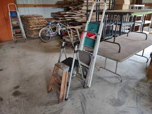 lot 676 image: (4) Assorted Ladders...