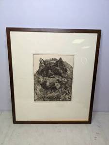 lot 790 image: Brian A. McCall Signed & Numbered Wolf Etching