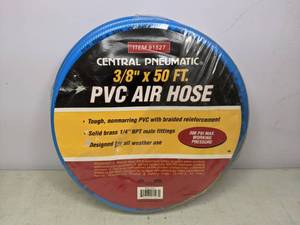 lot 753 image: Central Pneumatic 38 x 50 Ft. PVC Air Hose - NEW