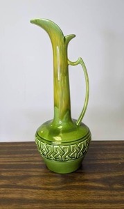 lot 741 image: Vintage MCM Haeger 18 Long Necked Pitcher