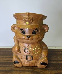 lot 719 image: Vintage Twin Winton Ceramic Police Bear Cookie Jar