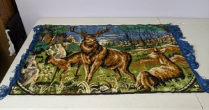 lot 513 image: Deer Tapestry Wall Hanging