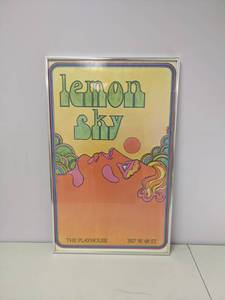lot 536 image: Vintage 1970s Lemon Sky Framed Theatrical Poster