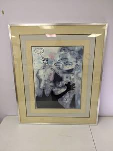 lot 539 image: Framed Abstract Art Print