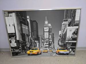 lot 316 image: Framed IKEA Vilshult Times Square Canvas Print
