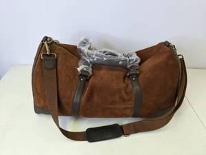 lot 557 image: Leather Duffel Bag