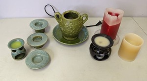 lot 561 image: Candles, Candle Holders & Lamp