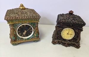 lot 563 image: Pair of Storage Compartment Clocks
