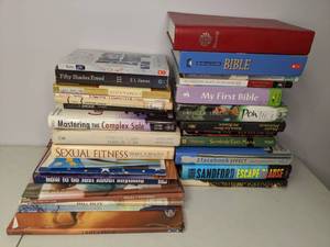 lot 428 image: Lot of Books Religious, Self-Help, Novels, etc.