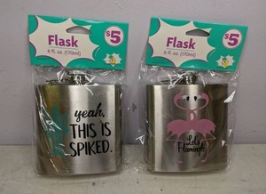 lot 370 image: Pair of Kitschy Flasks - NEW