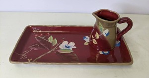 lot 584 image: Tracy Porter The Henna Collection Creamer & Platter