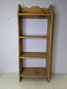lot 446 image: Rustic Pine 4 Freestanding Shelf