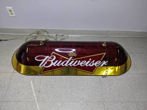 lot 382 image: Budweiser 55 Pool Table Light
