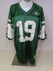 lot 480 image: New York Jets Keyshawn Johnson #19 NFL Starter Jersey - size 54