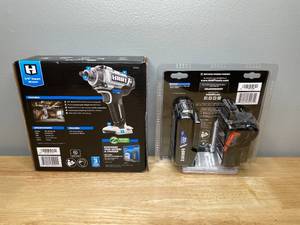 lot 11 image: Brand New HART 20-Volt Cordless 38-inch Impact Wrench with 20V Starter Kit Charger