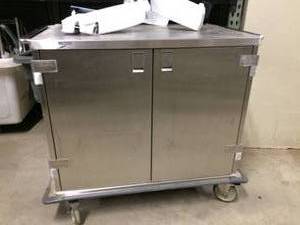 lot 2 image: MSRP $5000&nbspMetro CASE36-L6S-P Stainless Steel Closed Case Cart with Passive Lock & 2 Shelves - Engineered For A Sterile, Quiet, Efficient Surgical Environment - Built To Last More Than A Lifetime Great Condition