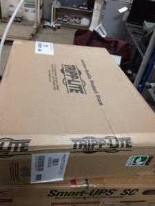 lot 12 image: NEW IN BOX Tripp Lite SMART5000RT1U SmartPro 120V 500VA 300W Line-Interactive UPS, 1U RackTower, SNMPWEBCARD  Network Card Option, USB, DB9 Serial  