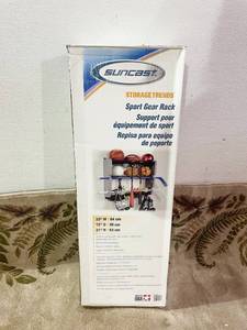 New In Box Suncast Storage Trends Sport Gear Rack