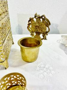 Vintage Elegance Ornate Brass Pieces - Super Nice Condition