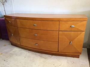 WOW Mid Century Danish Modern 1970s Fairmont Designs Inlayed Wood Buffet - Scandinavian Lines Throughout - This Piece Is Fabulous But Does Have Wear &amp Tear To The Finish - See Pictures&nbsp