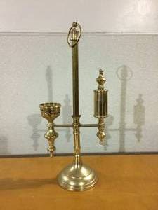 Vintage Brass Colonial Style Candle Holder