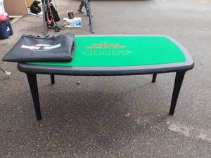 Portable Poker Table With Carrying Bag 72x38x29