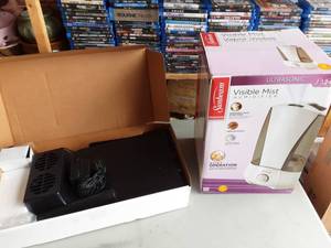 The Bed Fan Personal Cooling System & Ultrasonic Visible Mist Humidifier