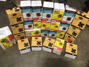 Lot with Heat Powered Wood Burning Stove Fans and Ventilation Cleaning Brushes not used see pictures