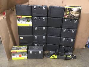Lot of 24 assorted Ryobi Chainsaws used customer returns various models and conditions see pictures