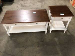 Lot of 2 Home Decor Tables see pictures
