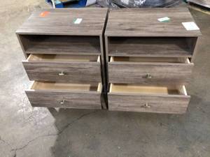 Lot of 2 Home Decor Tables  slight damage on 1 of them see pictures