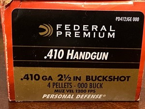 (1) 20-Round Box Of .410 Personal Defense