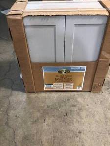 lot 6 image: Edson Shaker Assembled 30x30x12 in. Wall Cabinet in Gray by Hampton Bay Customer Return See Pics