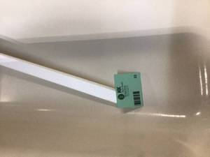 lot 22 image: Bootz Aloha 60 in. Left Drain Rectangular Alcove Soaking Bathtub in Bone not used see pictures