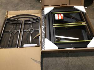 lot 18 image: Lot of 2 Firescreens not used see pictures