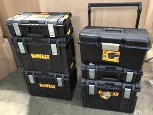 lot 32 image: Lot of assorted Tool Boxes various sizes and models customer returns see pictures