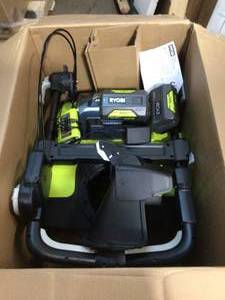 lot 33 image: Ryobi 20 in 40V Cordless Snowblower not used see pictures
