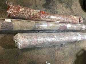 lot 36 image: Lot of assorted Area Rugs various sizes and models not used see pictures
