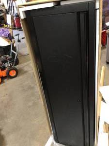 Husky Heavy-Duty garage work center area in Matte Black