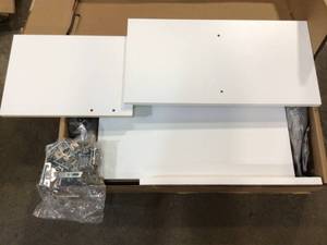 Prepac HangUps Collection 72 in. H x 24 in. W x 12 in. D White Wall Mounted Large Storage Cabinet open box customer returns