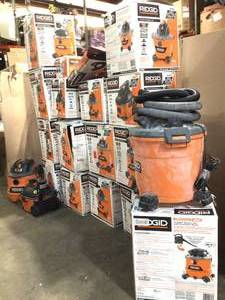lot 40 image: Lot of ridgd vacs Customer Returns See Pics