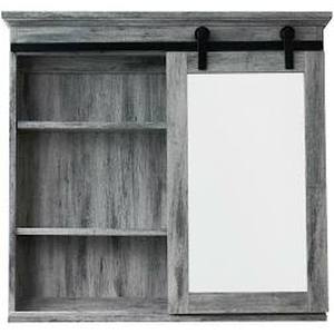 lot 24 image: 31 in. x 29 in. Barn Door Medicine Cabinet by Glacier Bay Customer Returns See Pictures