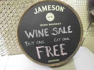 lot 10 image: (RMWS) Jameson Irish Whiskey Chalk ...