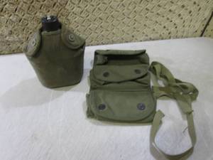 lot 46 image: (BSB) Military Canteen and Pouch...