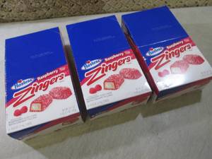 lot 184 image: (B-2) 3 Boxes of Hostess Raspberry ...