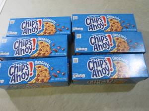 lot 190 image: (C-3) 6 Boxes of Chips Ahoy Origina...