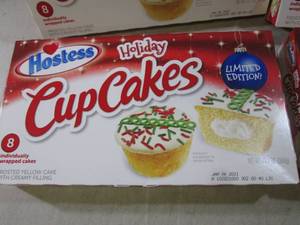 lot 196 image: (C-1) 4 Boxes of Hostess Holiday Cu...