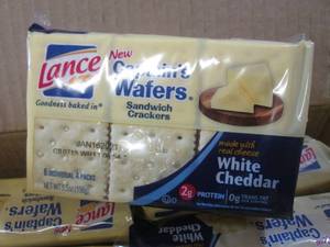 lot 229 image: (B-3) Case of White Cheddar Sandwic...