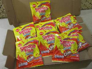 lot 261 image: (C-3) 12 Bags of Swedish Fish Mini ...