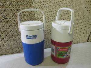 lot 273 image: (D-2) 2 Coleman 2 Liter Jugs...